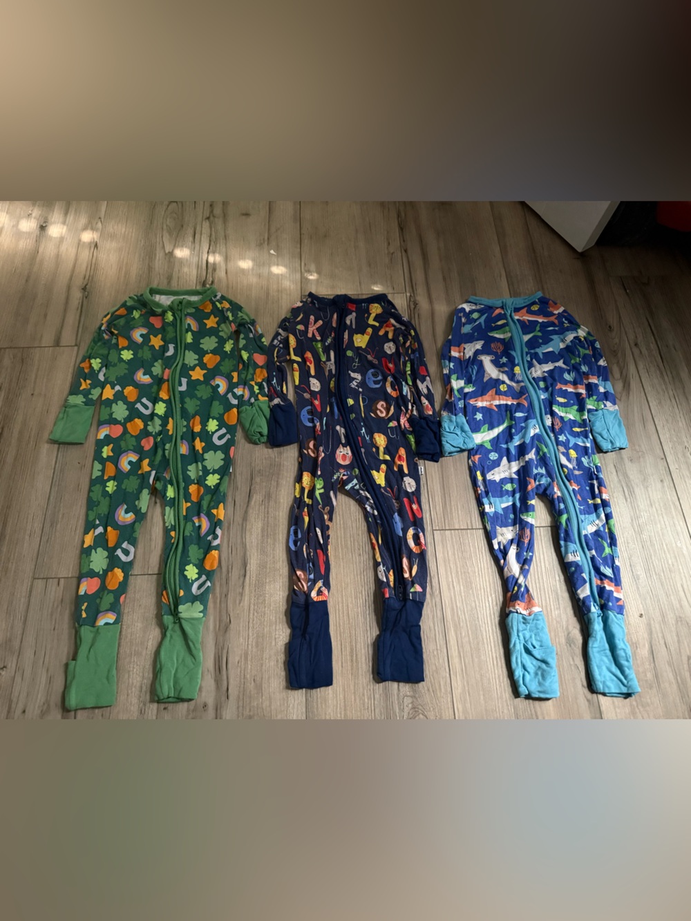 Little Sleepies Bright Print Zippy Bundle Size 6-12 months